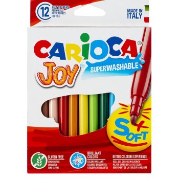 ΜΑΡΚΑΔΌΡΟΙ CARIOCA 12 ΤΕΜ. SUPER JOY ΛΕΠΤΉ ΜΎΤΗ
