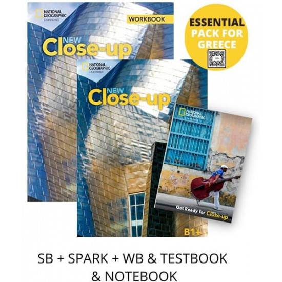 NEW CLOSE-UP B1+ ESSENTIAL PACK FOR GREECE (SB + SPARK + WB & TESTBOOK & NOTEBOOK)