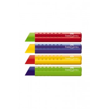 Γόμα Faber Castell Grip Tri Διάφορα Χρώματα με σήμα ΕΑ