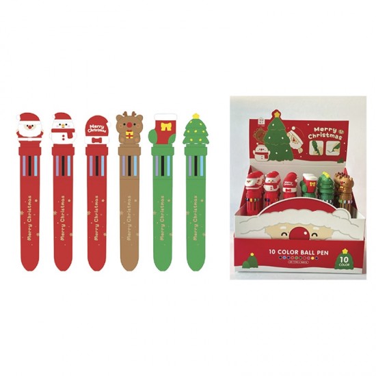 ΣΤΥΛΟ TOTAL XMAS 10 ΧΡΩΜΑΤΩΝ