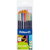 Pelikan Σετ Πινέλα Ζωγραφικής Πολύχρωμα Premium σε Blister 8τμχ