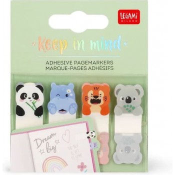 Legami Αυτοκόλλητοι Σελιδοδείκτες Keep In Mind Cute Animals