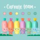Legami Milano Carrate Team Mini Μαρκαδόροι Υπογράμμισης Πολύχρωμοι 6τμχ