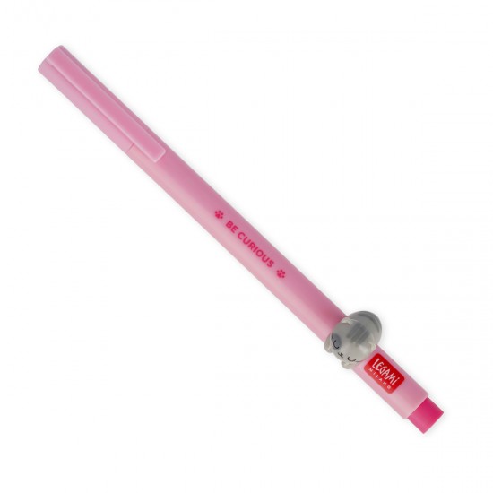 Legami Milano Cat Στυλό Gel 0.5mm Ροζ - (Ροζ Μελάνι)