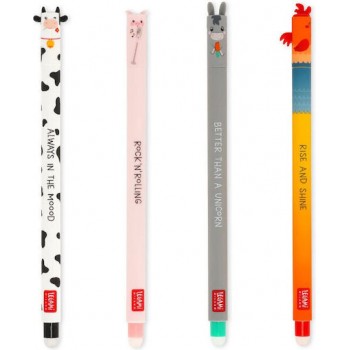 Legami Set 4τμχ ERASABLE στυλο Farm Διαφορα Χρώματα